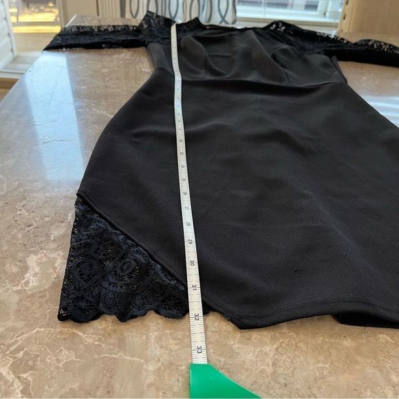 Emerald Sundae black dress with lace sleeve size small - Picture 10 of 10